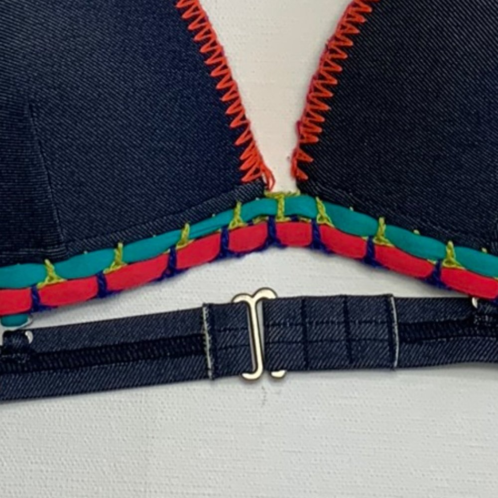 Billabong Denim & Stitch Bikini Top - Picture 2 of 6